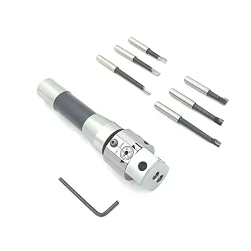 Assorts Boring Head Set HSS & Carbide Brazed Tool R8 Shank 7/16 UNF Drawbar Thread