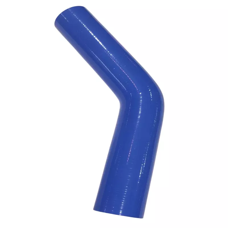 Shore-Flex 300-45 Series 45° Silicone Elbows Blue Silicone Glossy 25 mm I.D x 35 mm O.D, 300-45-002