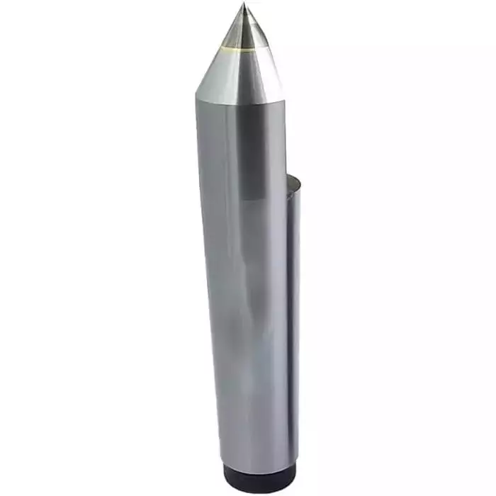 Buyohlic International Carbide Tipped Half-Notched Dead Center with MT2 Shank and Steel Body for Turning, Drilling, Grinding, CV-LCED-KOZ2