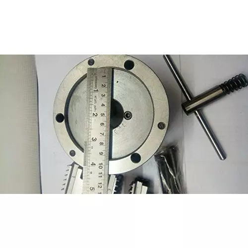 Assorts Self Centering Chuck Cast Iron Body and Tool Steel M8x3 Thread 125 mm 3 Jaws