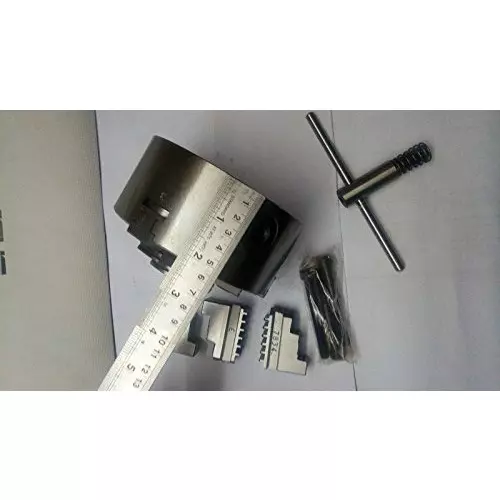 Assorts Self Centering Chuck Cast Iron Body and Tool Steel M8x3 Thread 125 mm 3 Jaws