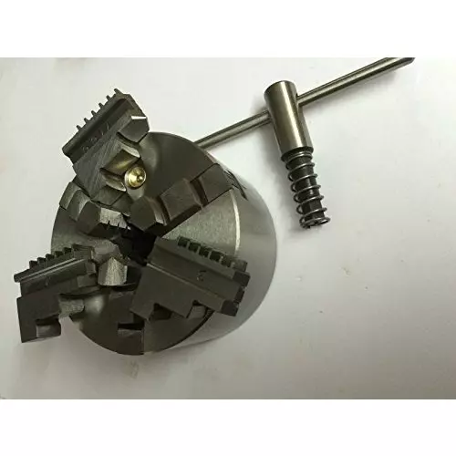 Assorts Self Centering Chuck Cast Iron Body and Tool Steel M6x3 Thread 80 mm 3 Jaws