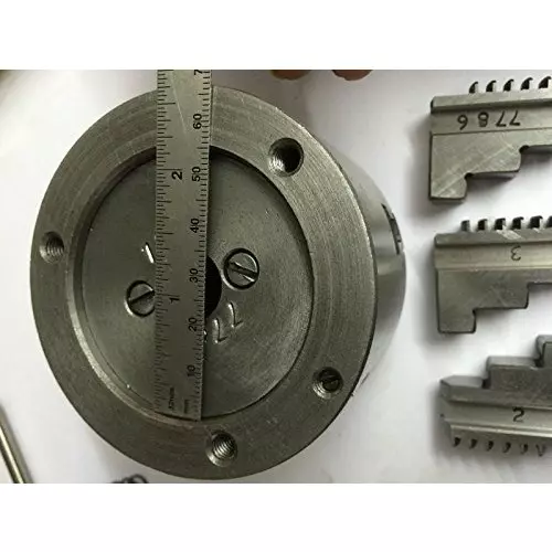 Assorts Self Centering Chuck Cast Iron Body and Tool Steel M6x3 Thread 80 mm 3 Jaws