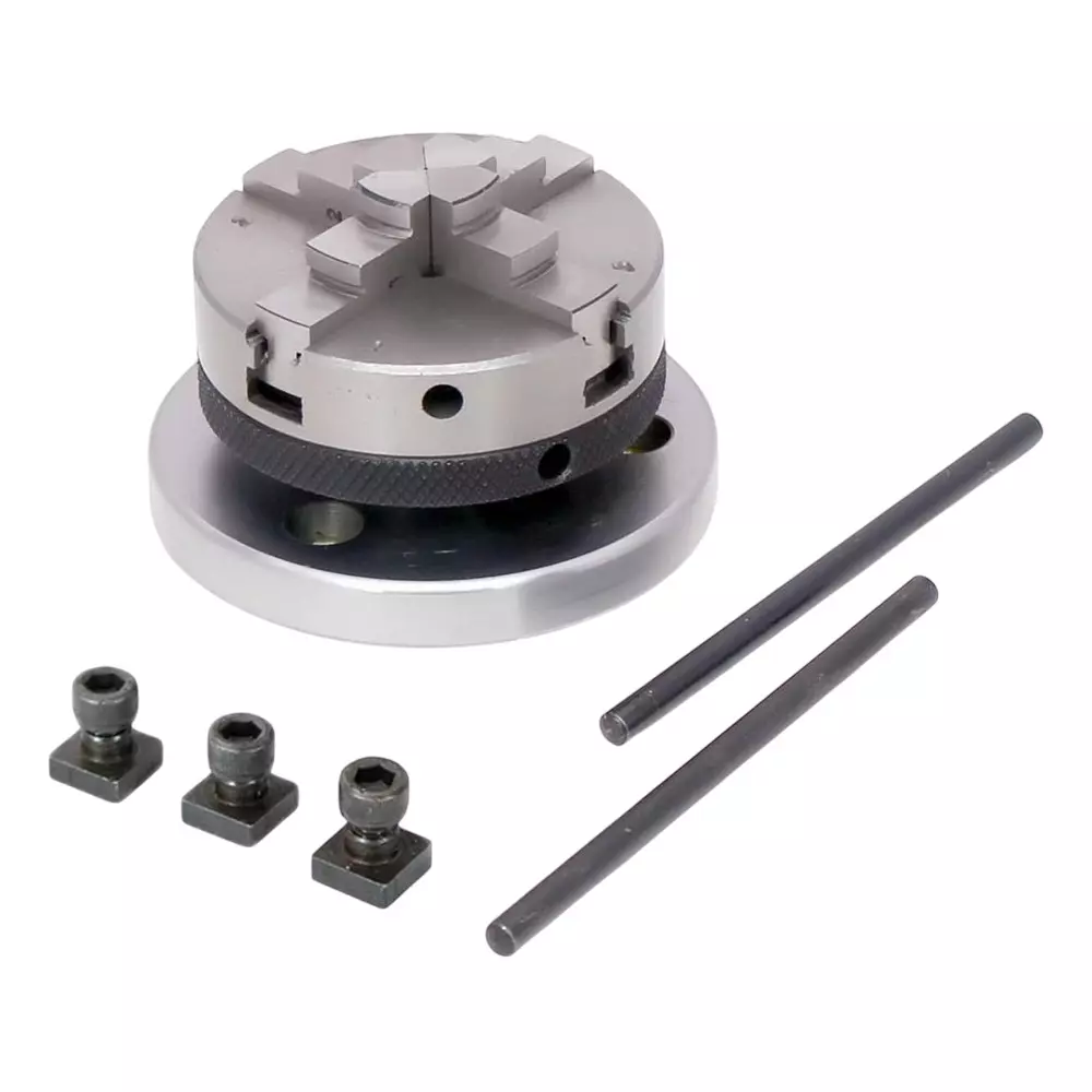 Assorts Self Centering Chuck Cast Iron Body and Tool Steel M14x1 Thread 65 mm 4 Jaws