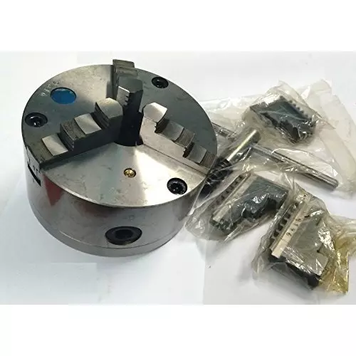Assorts Self Centering Chuck Cast Iron Body and Tool Steel M8x3 Thread 160 mm 3 Jaws