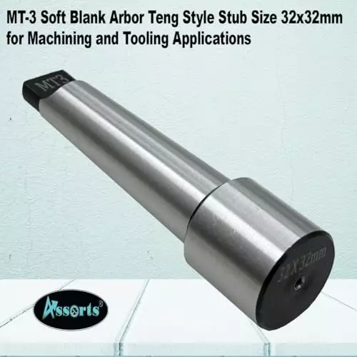 Assorts Soft Stub Blank Arbor ?Tool Steel 32x32 mm Size MT-3 Teng Style Thread