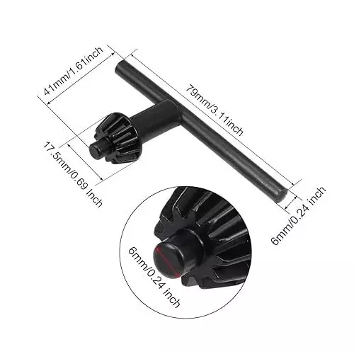 nuhark-12-inch-127-mm--20-unf-drill-chuck-alloy-steel-body-black-color-and-size-13-mm-for-electrical-drill-machine