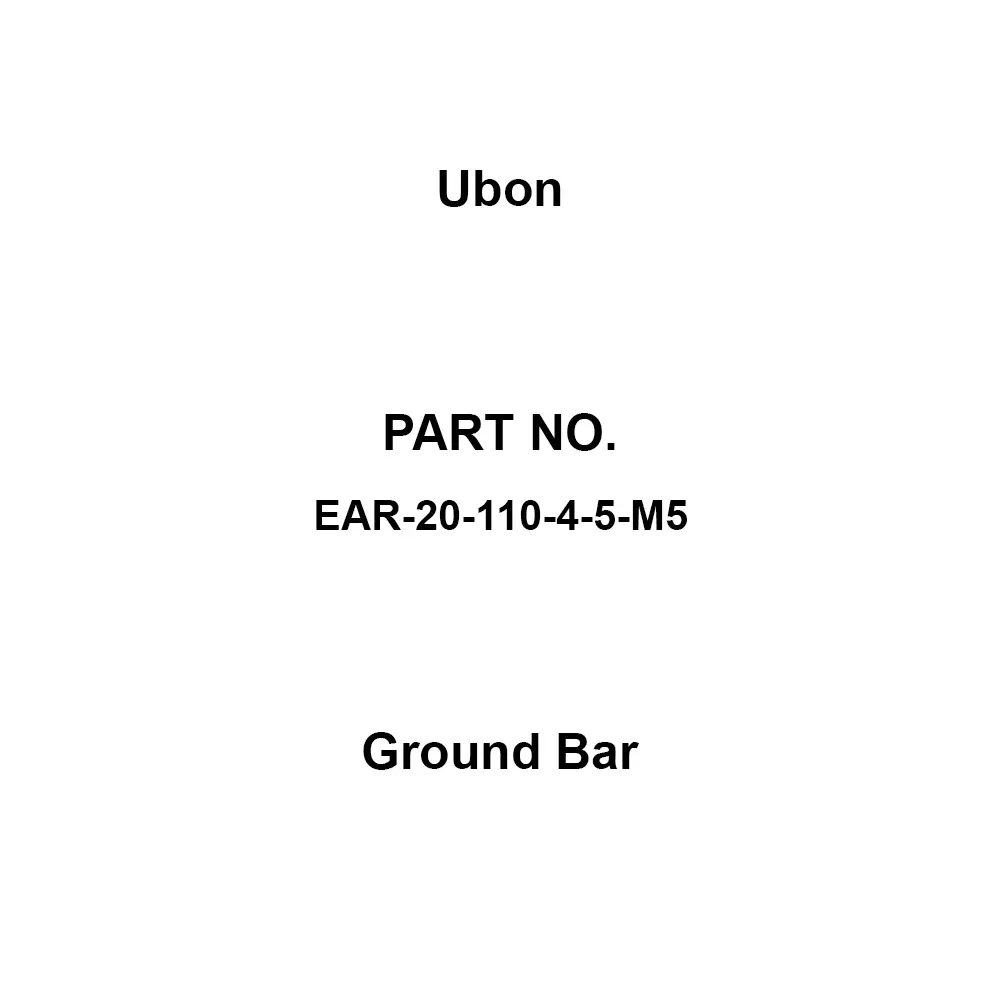 Ubon Ground Bar M5 Hole diameter (Tap) 5 Number of Holes, EAR-20-110-4-5-M5