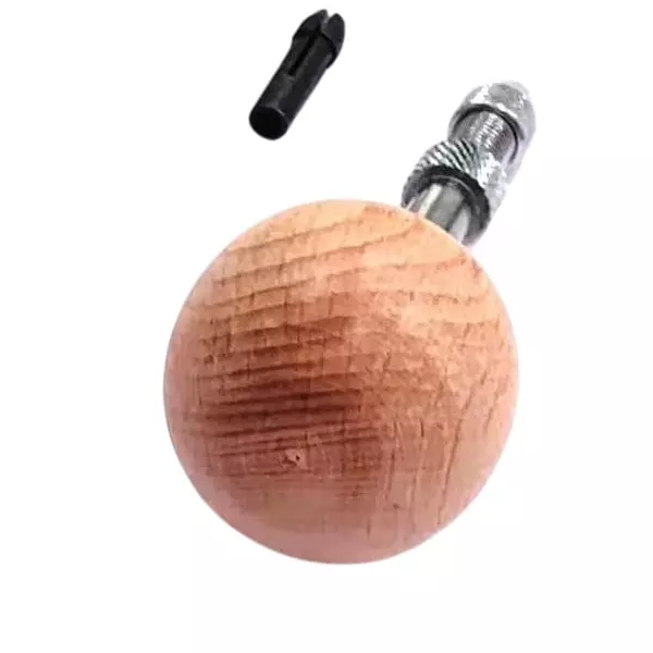 A.D INTERNATIONAL Wood Ball Head Pin Vice Hand Chuck with 0-2.5 mm Collet Capacity and 3 inch (75 mm) Overall Length, NR-AINF-LI3I
