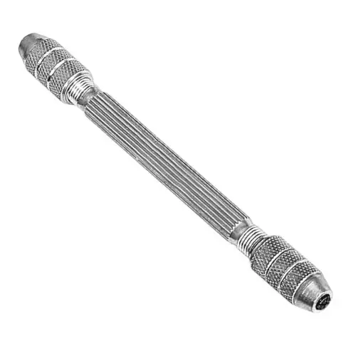 Buyohlic International Pin Vice Round Shape Double End Brass with 0-3 mm Capacity and 4.5 inch (114.3 mm) Length, 57-QTE8-UOIQ (Pack of 3)