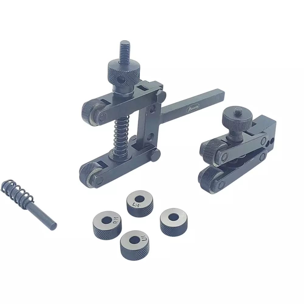 Assorts Clamp Type Knurling Tool Steel 19x9.5x6.35 mm 5-20 mm Capacity (Pack of 2)