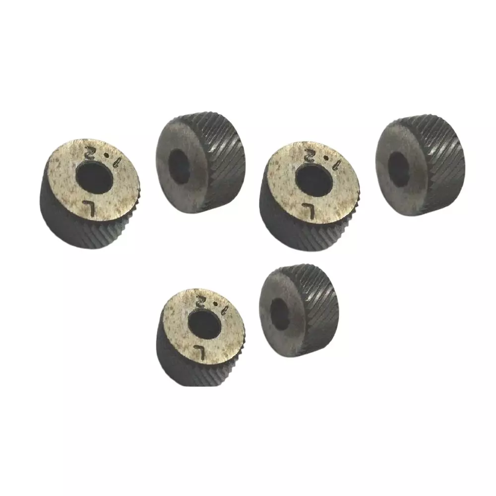 Assorts Spare Knurls LH & RH Diagonal Line Form Diamond Pattern Alloy Steel EN31 3 Pairs