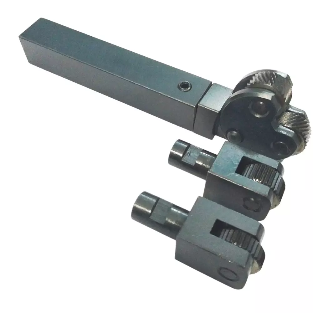 Assorts Inter-Changeable Heads Diamond & Linear Knurling Tool 19x19x113 mm Holder Size 2 mm Pitch