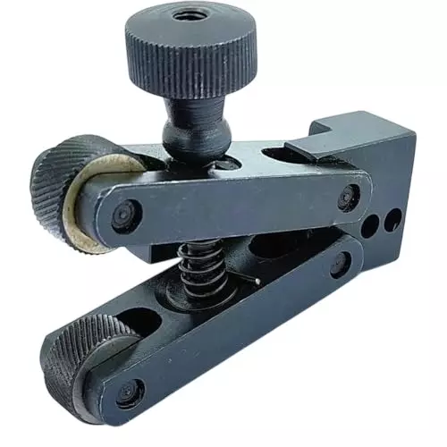 A.D INTERNATIONAL Mini V-Clamp Knurling Tool Capacity 5-20 mm and Adjustable Force Spring Action for Lathe Machine, WW-TI13-O594