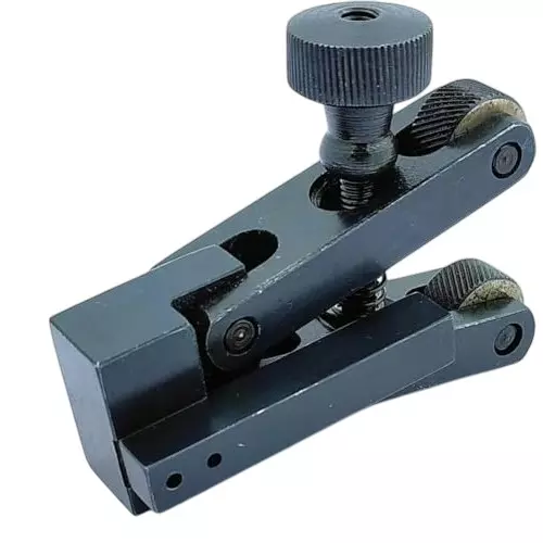 A.D INTERNATIONAL Mini V-Clamp Knurling Tool Capacity 5-20 mm and Adjustable Force Spring Action for Lathe Machine, WW-TI13-O594