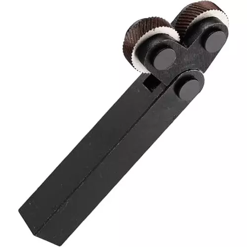 Buyohlic International Double-Wheel Lathe Knurling Tool with 3 Pair of Diagonal Knurling Wheel Pitch 0.5mm, 1.0mm, 2.0mm, KR-447Z-X97G (Set of 7)