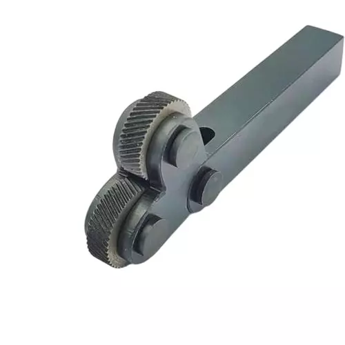 A.D INTERNATIONAL Knurling Tool Pivot Head Dual Wheel 1.5 mm Pitch for Lathe Machine, M9-R7U3-L6AK
