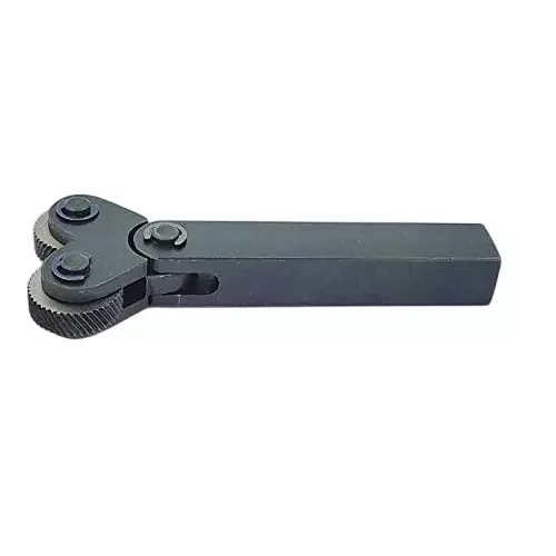 A.D INTERNATIONAL Knurling Tool Pivot Head Dual Wheel 1.5 mm Pitch for Lathe Machine, M9-R7U3-L6AK