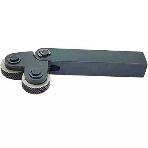 A.D INTERNATIONAL Knurling Tool Pivot Head Dual Wheel 1.5 mm Pitch for Lathe Machine, M9-R7U3-L6AK