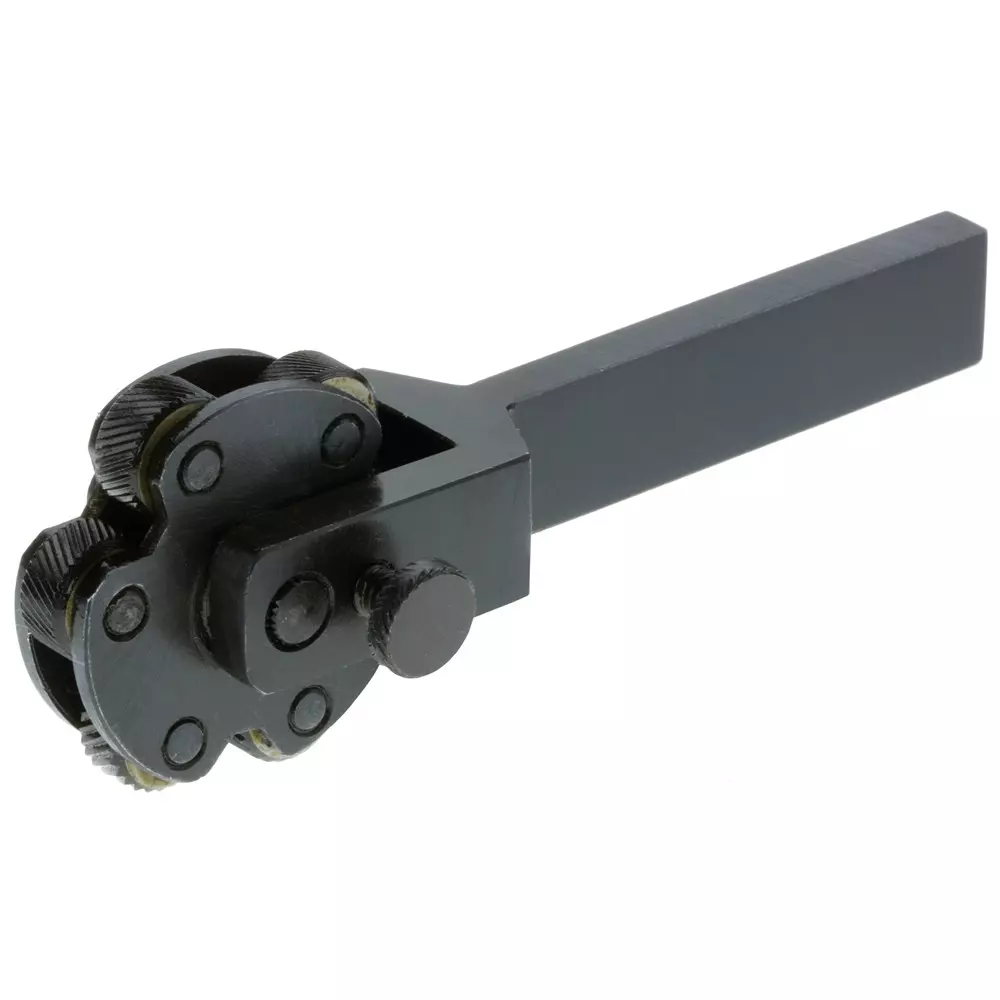 STEELEX Knurling Tool 6 Head Black Color and Holder Size 5/16 x 3/4 x 5 inch, 7R-XCJC-CTMF