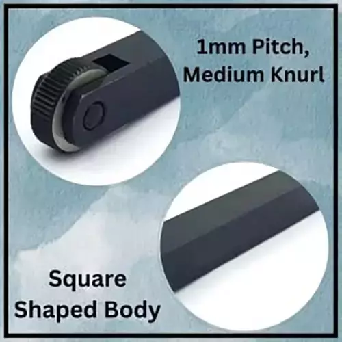 A.D INTERNATIONAL 1 Wheel Knurling Tool with Linear Straight Pattern and 1/2 x 1/2 x 4 inch Holder Size for Lathe Machine, 4P-3WJ2-0N4W (Pack of 3)