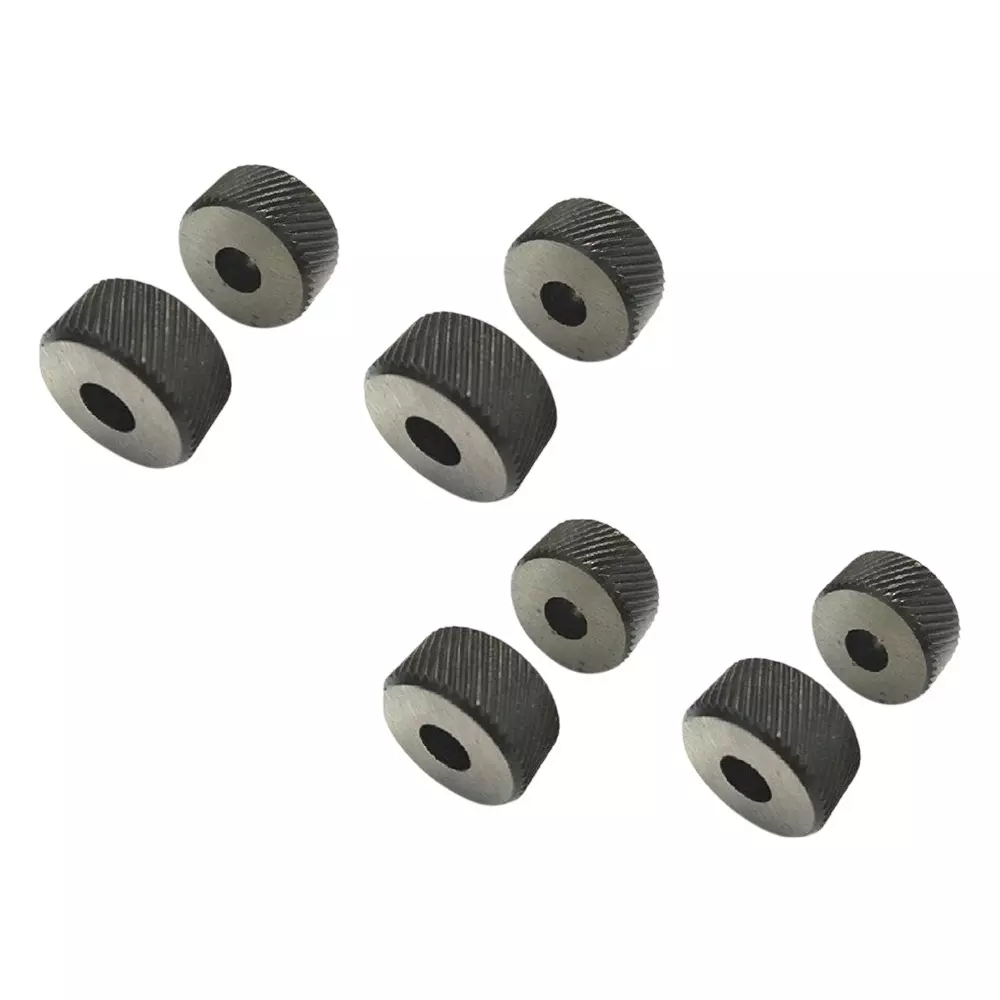 Assorts Spare Knurls LH & RH Diagonal Line Form Diamond Pattern Alloy Steel EN31 4 Pairs