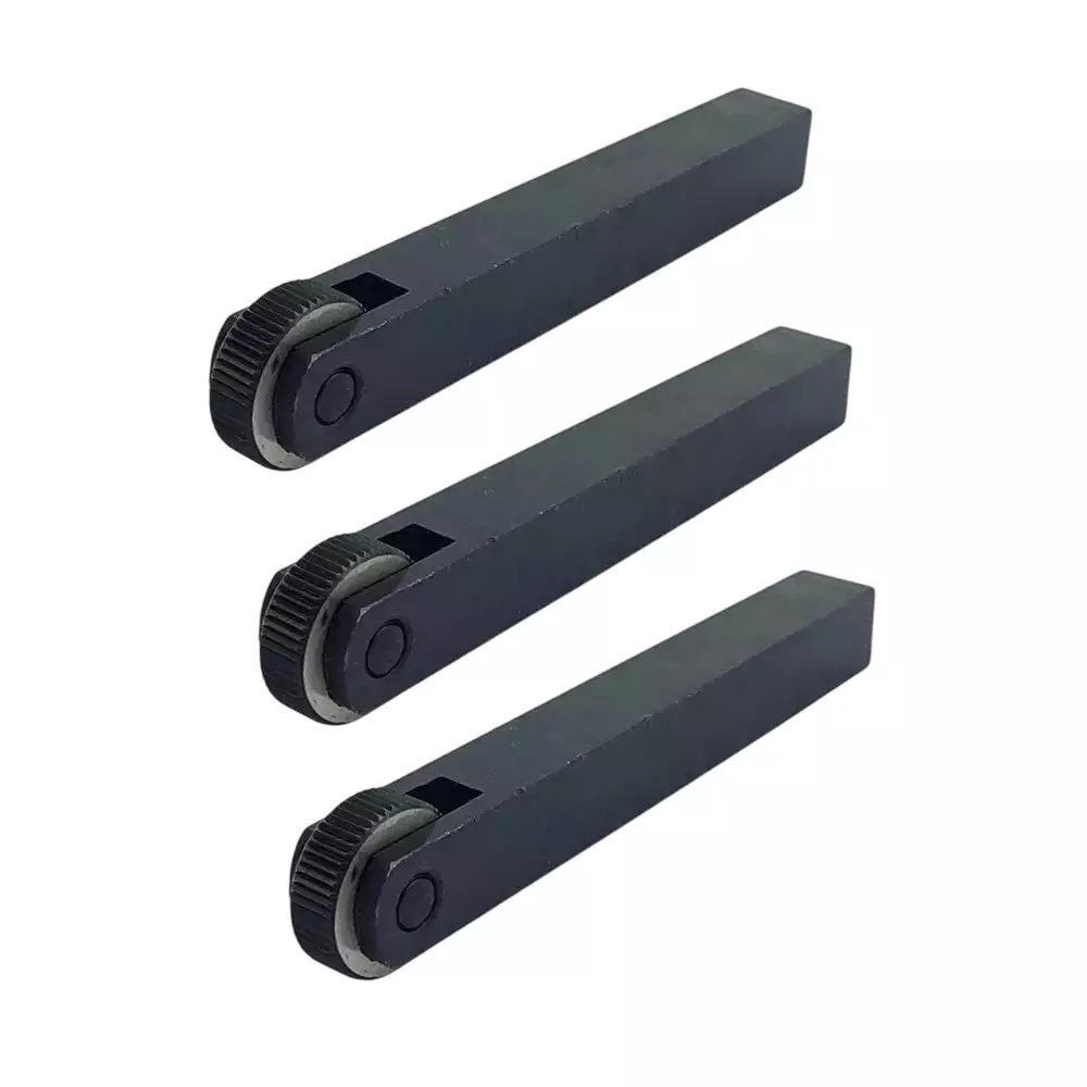 Buyohlic International 1 Wheel Knurling Tool with Linear Straight Pattern and 1/2 x 1/2 x 4 inch Holder Size for Lathe Machine, 4P-3WJ2-0N4W (Pack of 3)