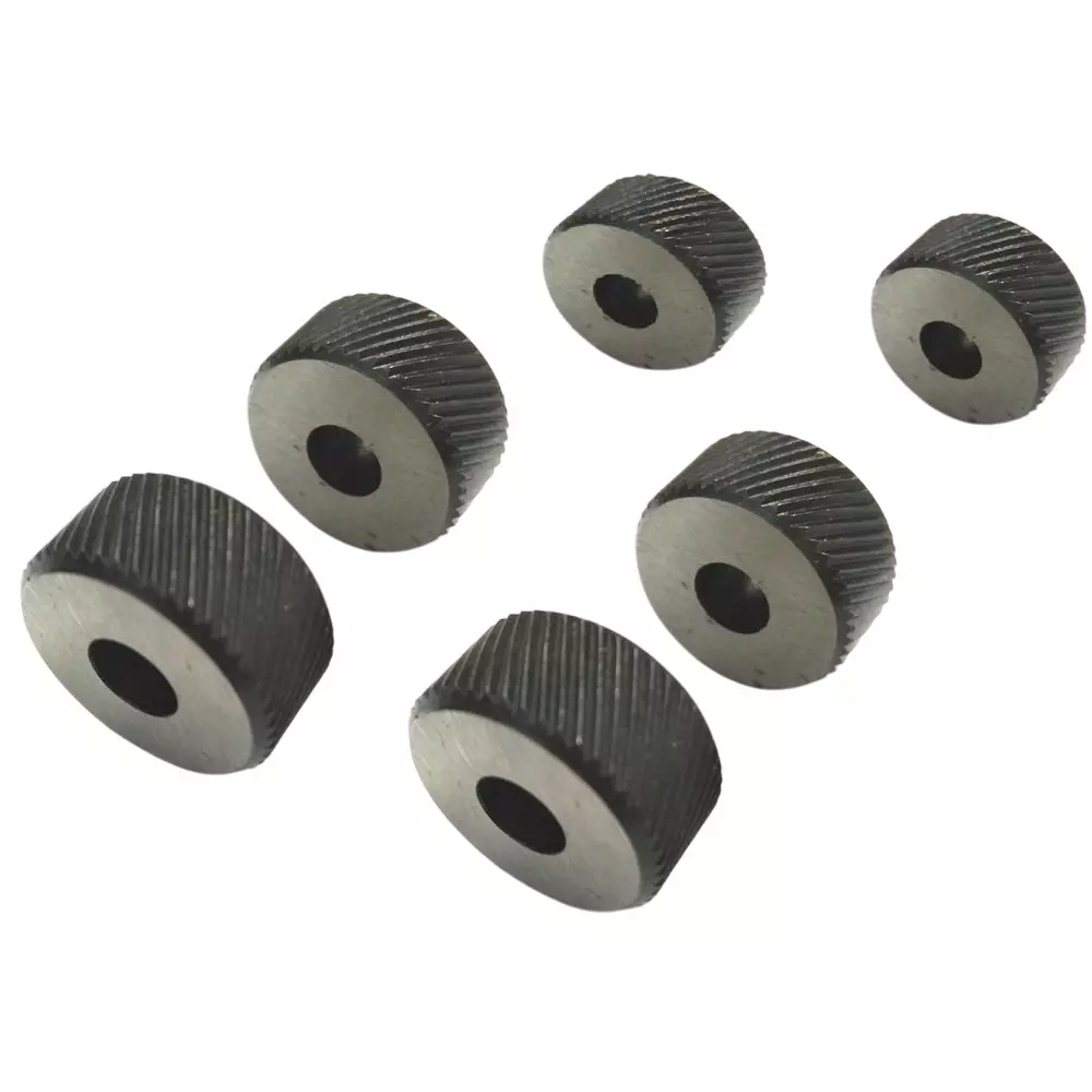Assorts Spare Knurls Alloy Steel EN31 LH & RH Diagonal Line Form Diamond Pattern 3 Pairs