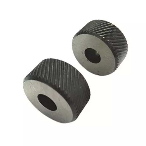 Assorts Spare Knurls LH & RH Diagonal Line Form Diamond Pattern Alloy Steel EN31 1 Pair
