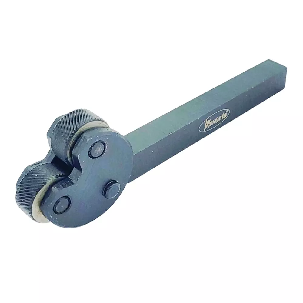 Assorts Pivot Head Knurling Tool Alloy Steel 2 Wheels