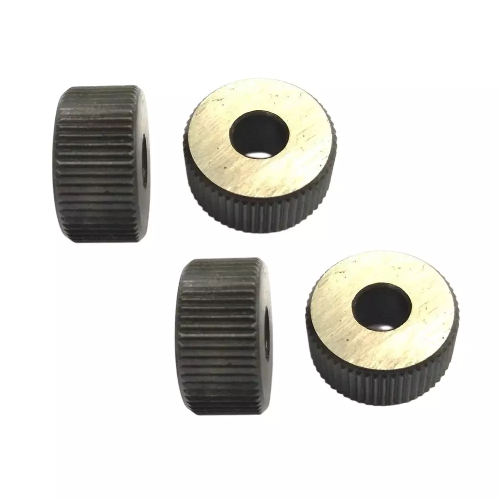 Assorts Spare Knurls Straight Medium Line Pitch Alloy Steel EN31 2 Pairs