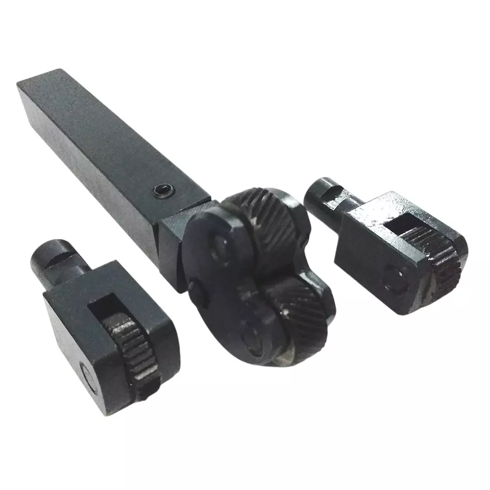 Assorts Inter-Changeable Heads Diamond & Linear Knurling Tool 19x19x113 mm Holder Size 1.5 mm Pitch