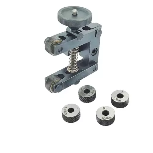 A.D INTERNATIONAL Knurling Tool Up to 2 inch (50 mm) Capacity for Lathe Machine, 3 Pairs x 3 Different Diamond Pitch Hardened Knurls, 4D-HNE8-AFJ5