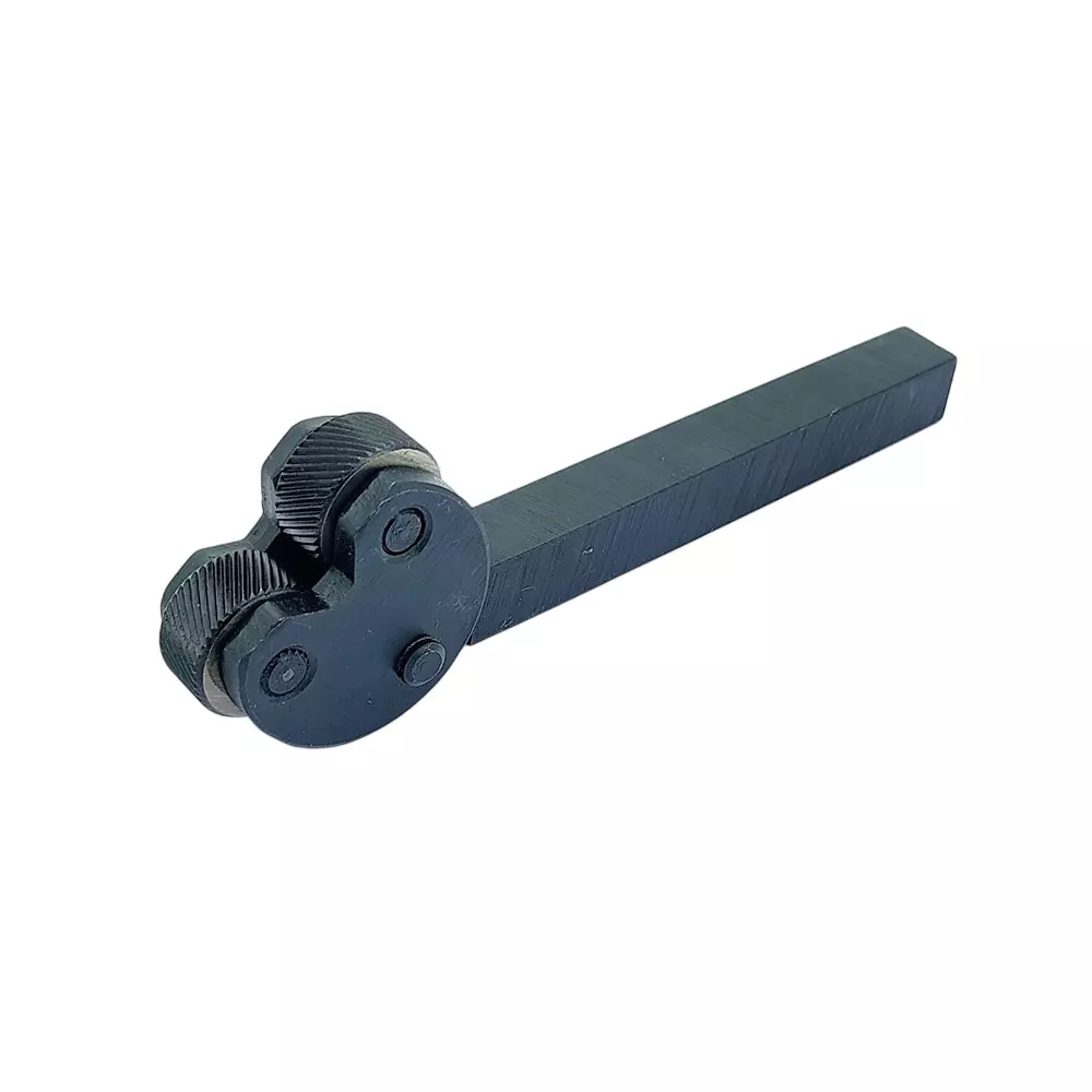A.D INTERNATIONAL 2 Wheel Pivot Head Knurling Tool Diamond Pattern 1/2 inch (12.7 mm) Square Shank and 1.5 mm Wheel Width