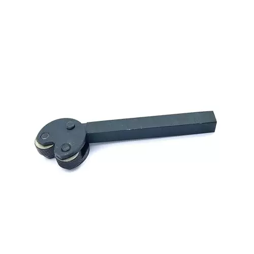 A.D INTERNATIONAL Knurling Tool Pivot Head Diamond Pattern Medium Pitch with 1/2 inch (12.7 mm) Square Shank for Lathe Machine, I8-QCT4-HZXB