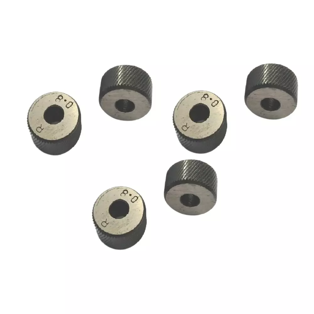 Assorts Spare Knurls LH & RH Diagonal Line Form Diamond Pattern Alloy Steel EN31 3 Pairs 0.8 mm Pitch