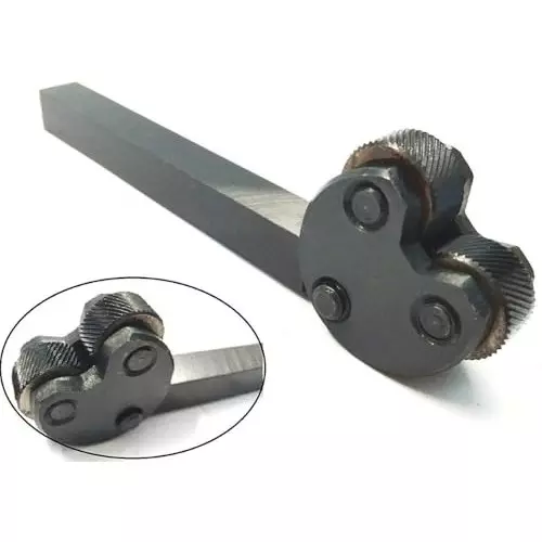 Assorts Knurling Tool 12.7 mm Square Shank Diamond Medium Pitch Pivot Head