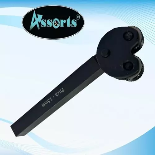 Assorts Knurling Tool 12.7 mm Square Shank Diamond Medium Pitch Pivot Head