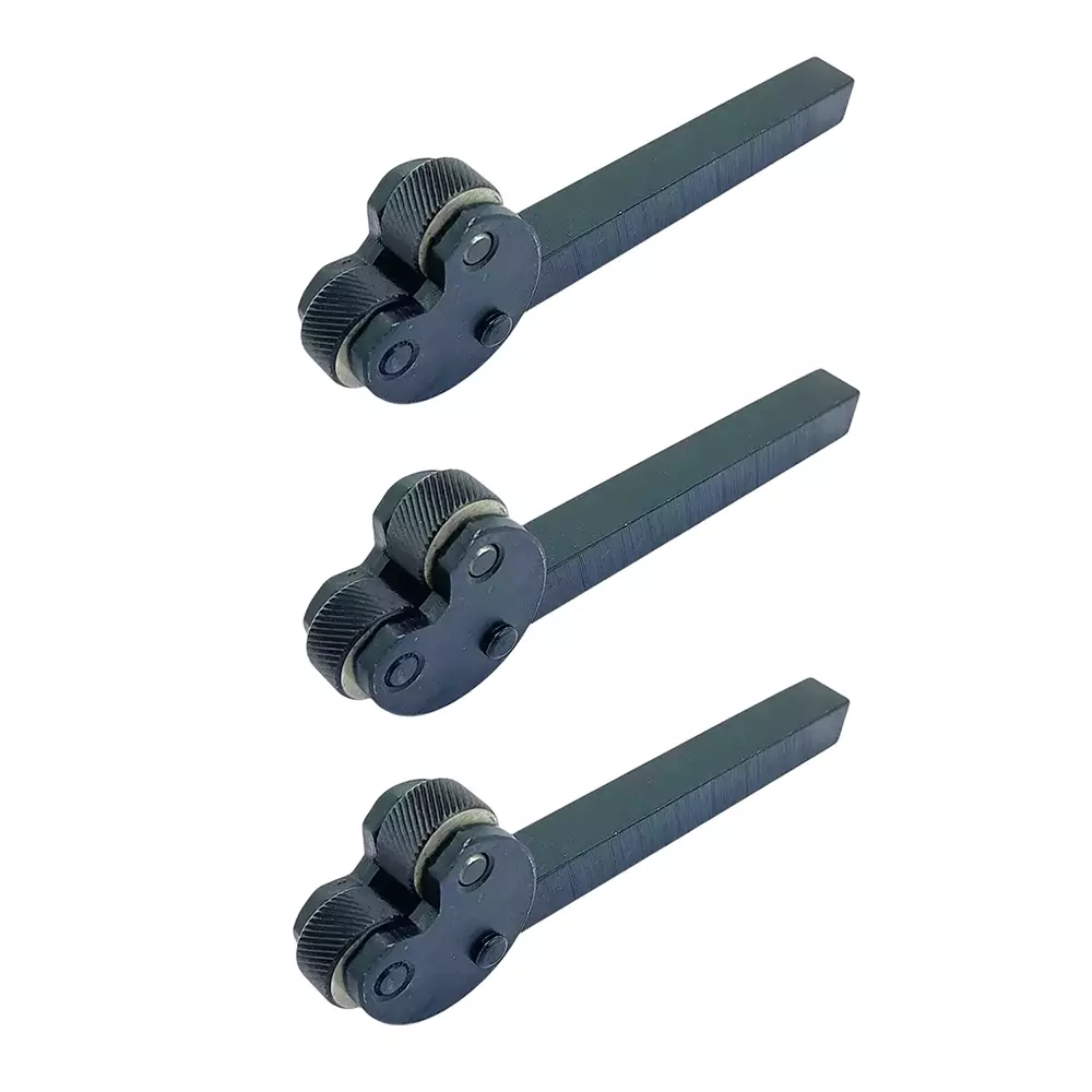 Buyohlic International Knurling Tool Pivot Head Diamond Pattern Medium Pitch with 1/2 inch (12.7 mm) Square Shank for Lathe Machine, I8-QCT4-HZXB (Pack of 3)