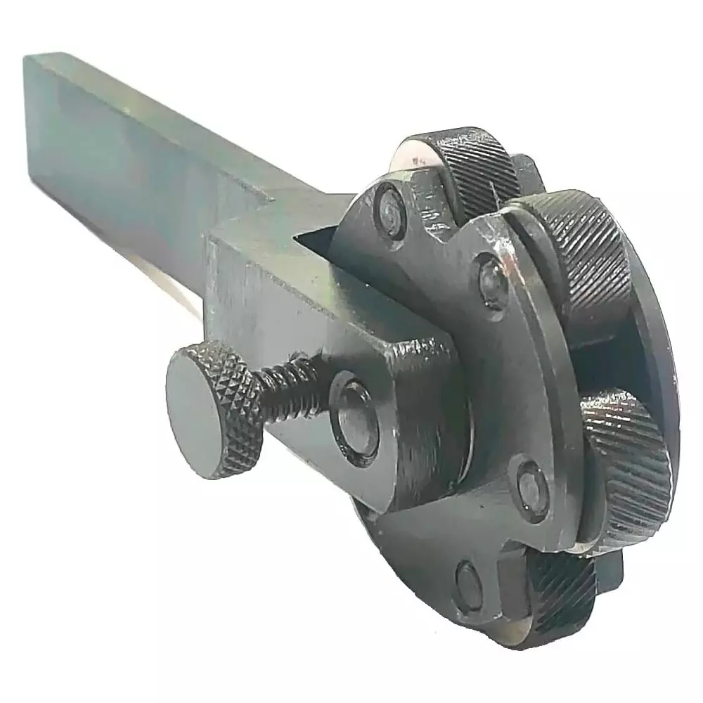 A.D INTERNATIONAL 6 Wheel Knurling Tool with 3/8 x 7/8 x 5-1/2 inch Shank Size for Lathe Machine, SL-5QM9-IVNP