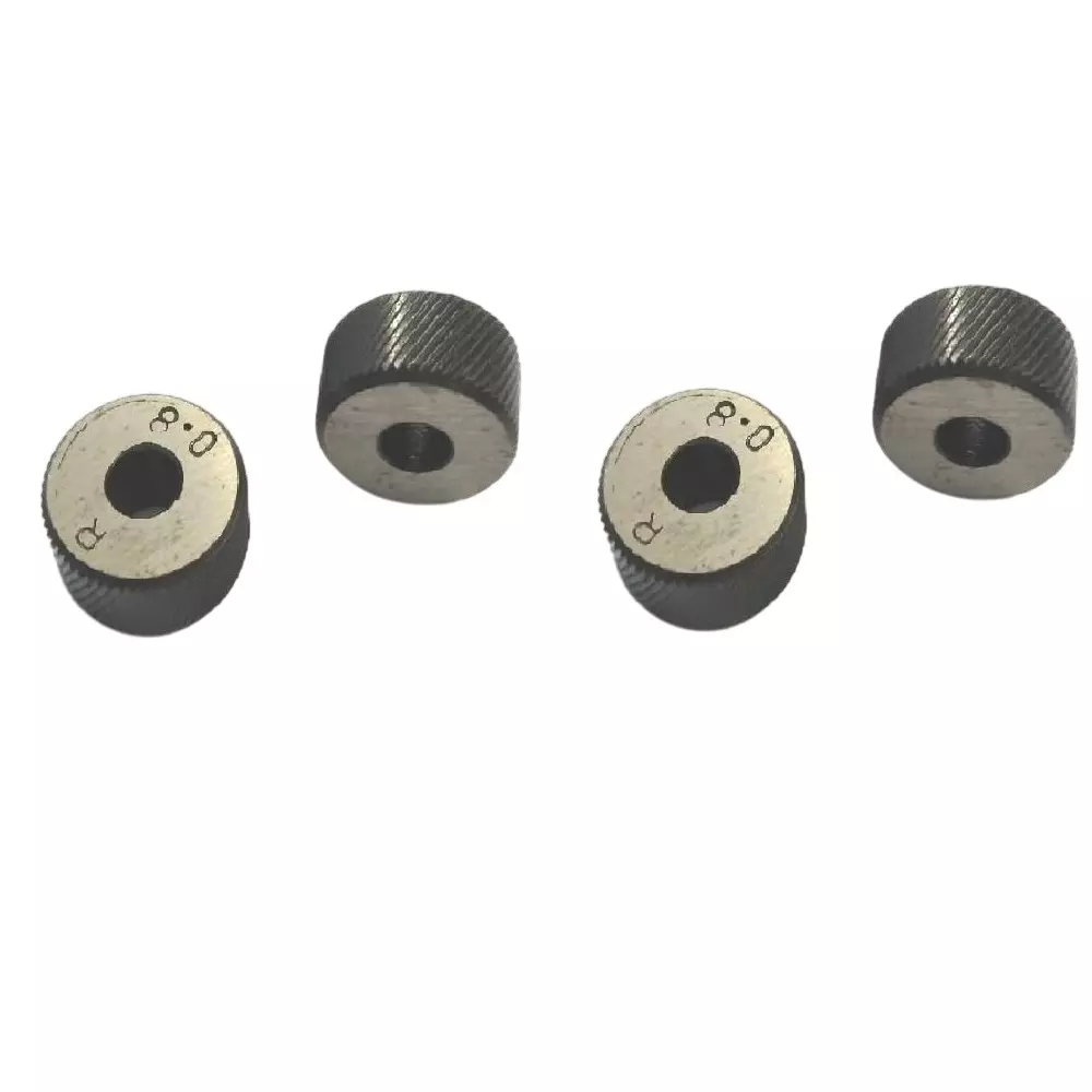 Assorts Spare Knurls LH & RH Diagonal Line Form Diamond Pattern Alloy Steel EN31 2 Pairs 0.8 mm Pitch