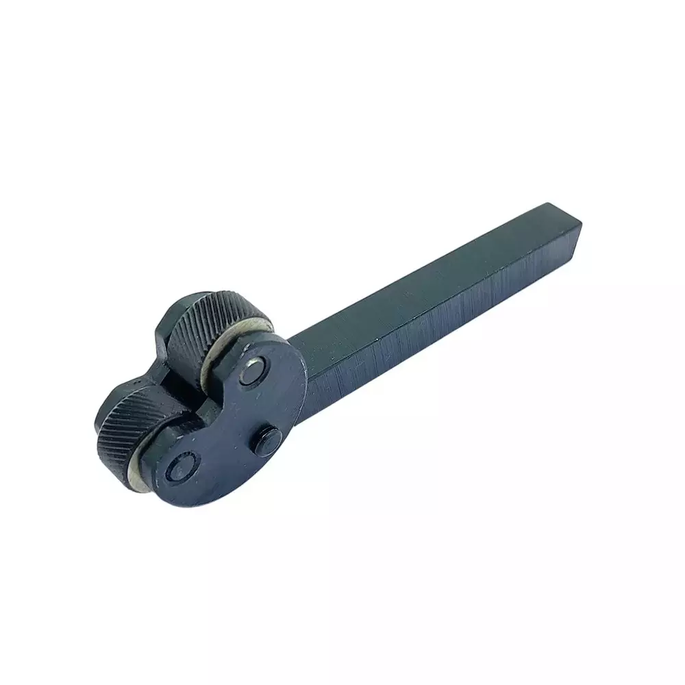 A.D INTERNATIONAL 2 Wheel Pivot Head Knurling Tool Diamond Pattern 1/2 inch (12.7 mm) Square Shank 1.5 mm Metric Pitch and 1.5 mm Wheel Width, G6-X5R2-90J1 (Pack of 3)