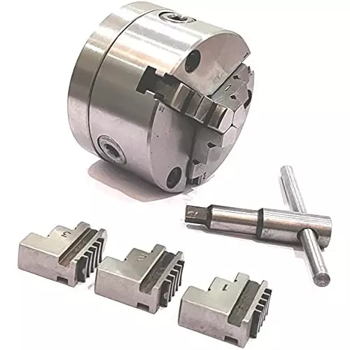 A.D INTERNATIONAL Back Plate Size 4 inch (100 mm) for Rotary Table with 100 mm 3 Jaws Self Centering Chuck, UU-8MTF-D1EG