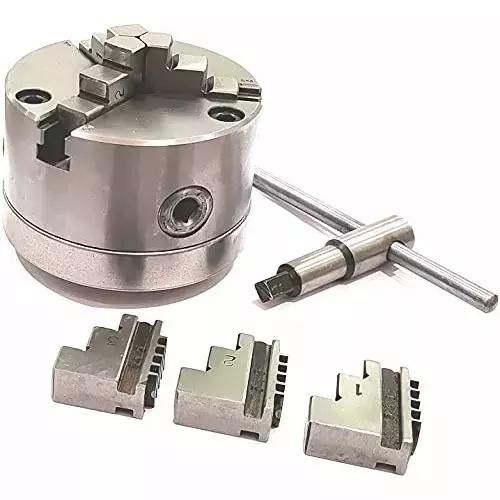 Buyohlic International Back Plate Size 4 inch (100 mm) for Rotary Table with 100 mm 3 Jaws Self Centering Chuck, UU-8MTF-D1EG