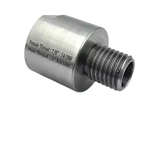 Buyohlic International Lathe Headstock Spindle Adapter UNC Male Thread 1 inch (25.4 mm) x 8 TPI to UNF Female Thread 7/8 inch (22.2 mm) x 14 TPI, AU-TK08-S9K0