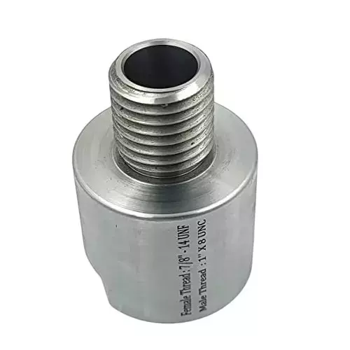 Buyohlic International Lathe Headstock Spindle Adapter UNC Male Thread 1 inch (25.4 mm) x 8 TPI to UNF Female Thread 7/8 inch (22.2 mm) x 14 TPI, AU-TK08-S9K0