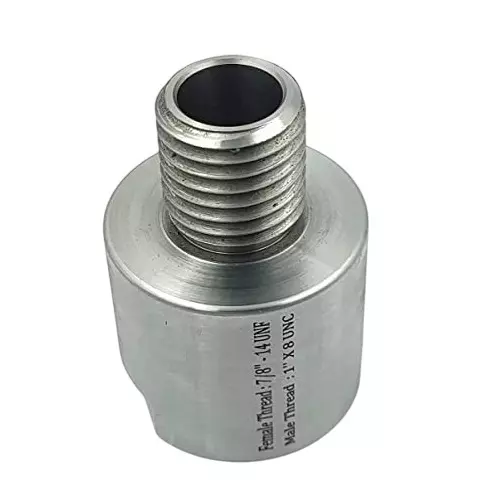 A.D INTERNATIONAL Lathe Headstock Spindle Adapter UNC Male Thread 1 inch (25.4 mm) x 8 TPI to UNF Female Thread 7/8 inch (22.2 mm) x 14 TPI, AU-TK08-S9K0