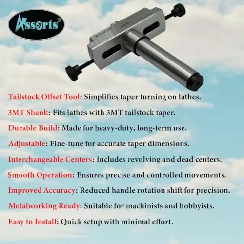 Assorts Taper Metal Turning Attachment Tool Steel 3MT Morse Taper