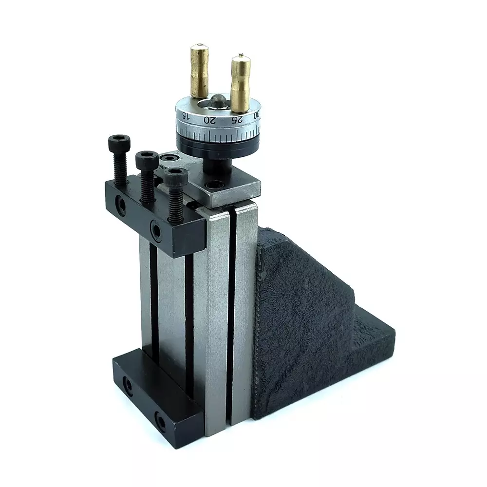 A.D INTERNATIONAL Tool Post Mini Vertical Milling Slide with 90x50 mm Bed Size for Metal Working Lathe Machine, 2V-UY0U-1K29