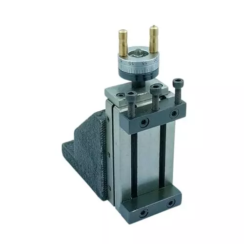 A.D INTERNATIONAL Tool Post Mini Vertical Milling Slide with 90x50 mm Bed Size for Metal Working Lathe Machine, 2V-UY0U-1K29